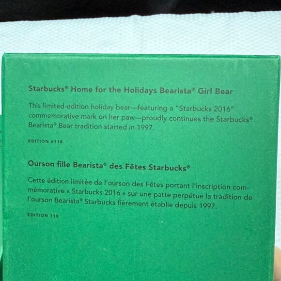 Starbucks Barista Bearista Boy and Girl Bear 2016 in Box - Picture 5 of 11